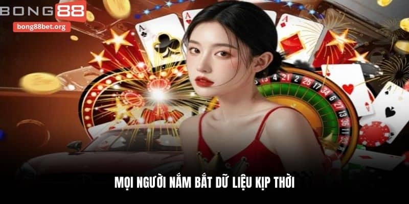 Mọi người nắm bắt dữ liệu kịp thời